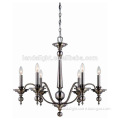 satin nickle wrought iron chandelier lighting modern lamps with Alibaba LED lights for christmas decoration